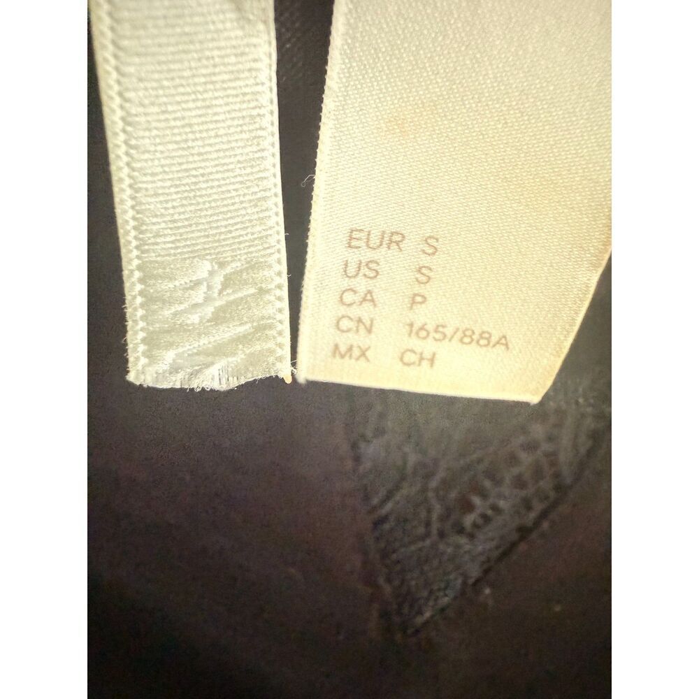 H&M Black Lace-Trimmed Strappy Top Size S - Picture 6 of 9
